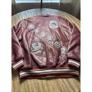 Avirex 75 Anniversary All Leather Varsity XXL Limited Edition Bomber Jacket